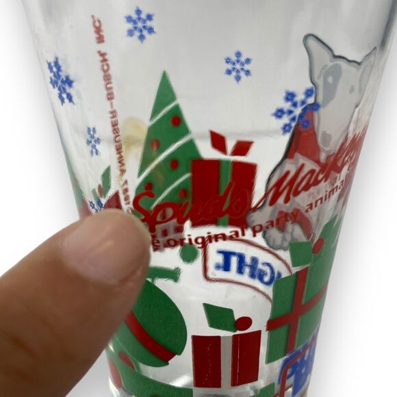 Bud Light Vintage Christmas Spuds Mackenzie Tall‎ Beer Glass Vintage MUGS - Picture 3 of 7